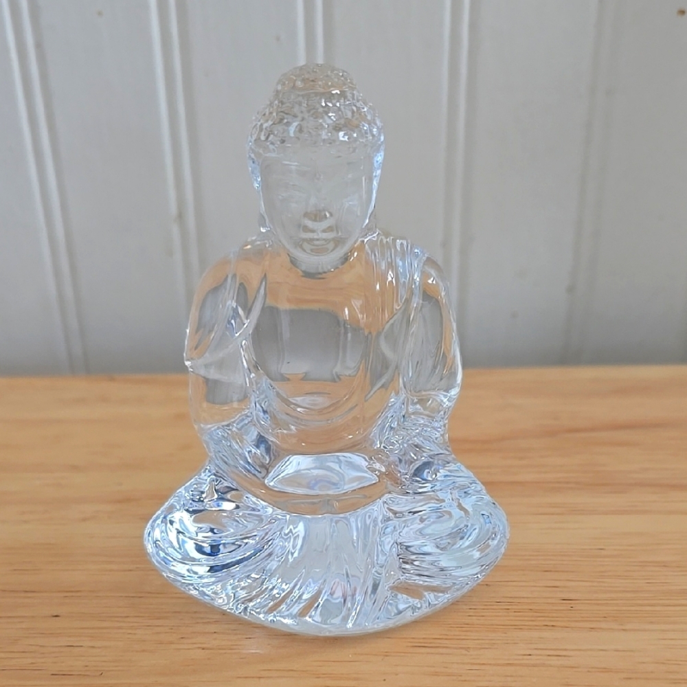 Baccarat Crystal Buddha Figurine